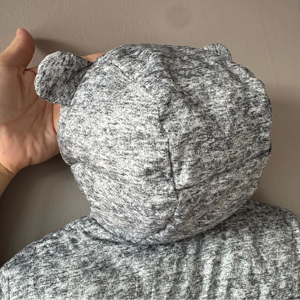 Gap Baby Gray Fleece Lined Puffer Footed Pram Bunting Outerwear‎ Suit 0-6 months